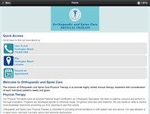 Tablet Screenshot of oscpt.com